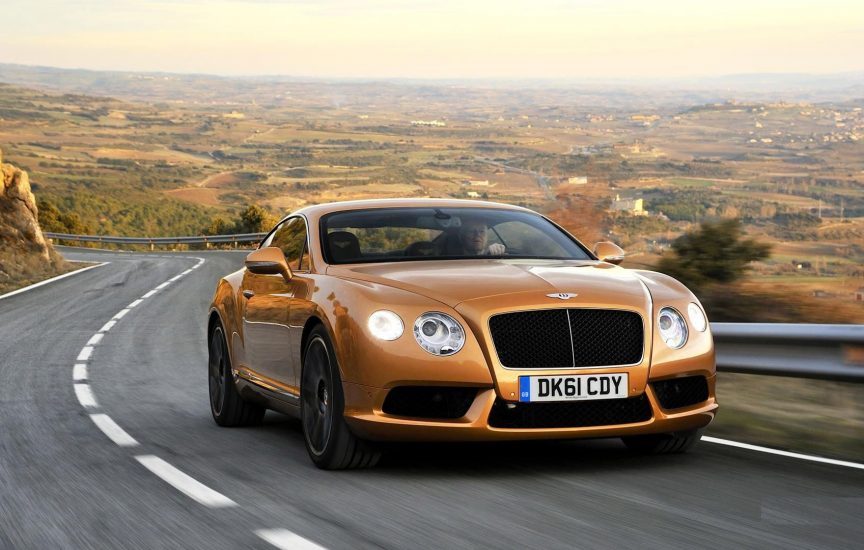 Golden Bentley Continental GT