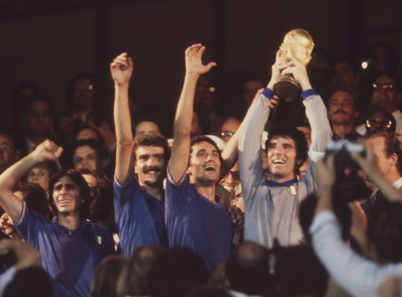 Дино Дзофф и сборная Италии в 1982 году