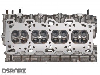 The cylinder head of an engine block