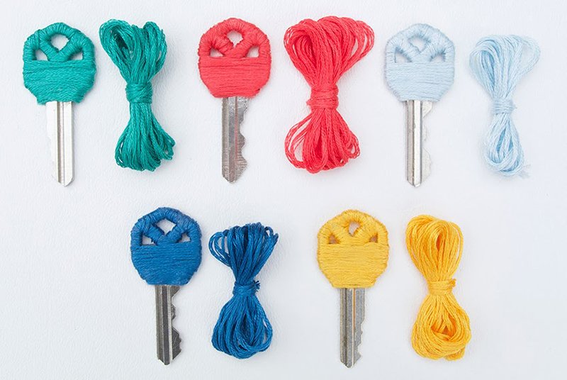DIY Wrapped Key Covers
