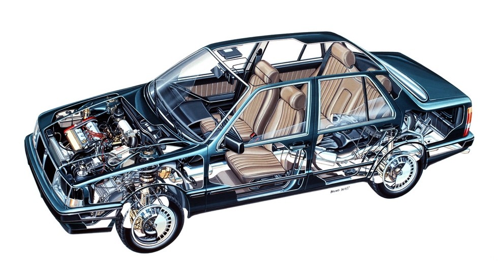 Lancia Thema схема автомобиля
