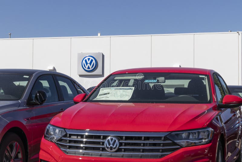 Volkswagen Cars and SUV Dealership. VW is among the world`s largest car manufacturers. Avon - Circa September 2020: Volkswagen Cars and SUV Dealership. VW is stock photos