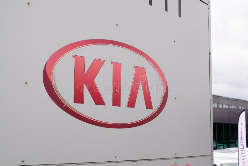 Bordeaux , Aquitaine / France - 10 14 2019 : Kia dealership car logo sign store South Korea automobile manufacturer stock photos