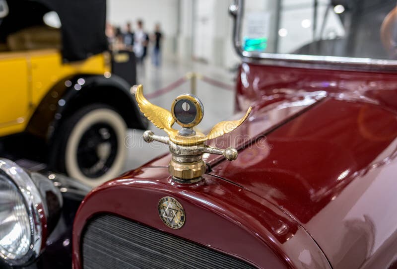 Dodge Brothers at Moto Show in Krakow. Produced in 1917. The world`s first car with a body made completely of steel. Cracow, Poland - May 18, 2019:  Dodge royalty free stock images