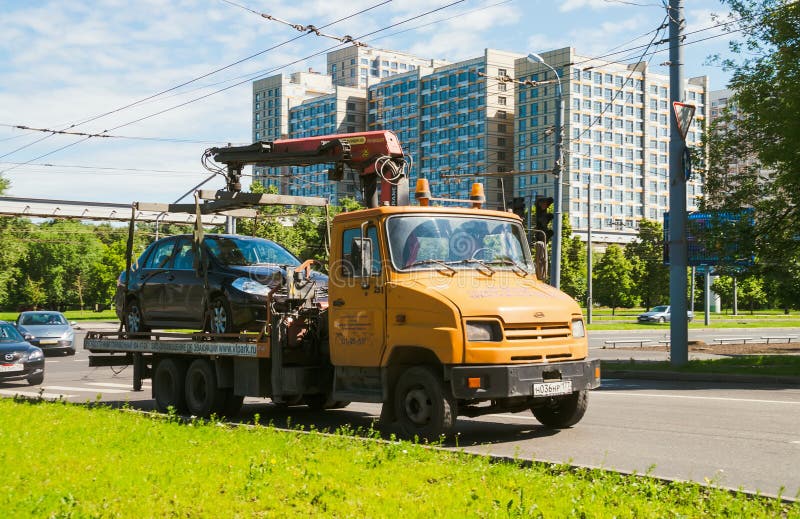 Evacuation of the car for parking royalty free stock images