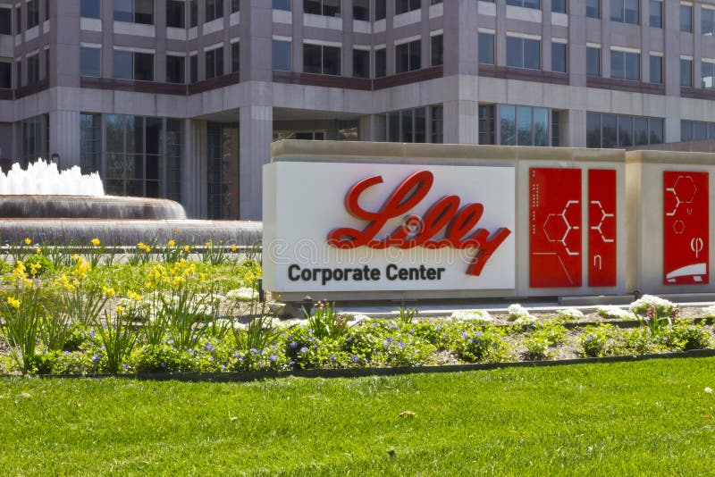 Indianapolis - Circa April 2016: Eli Lilly and Company World Headquarters IV royalty free stock images