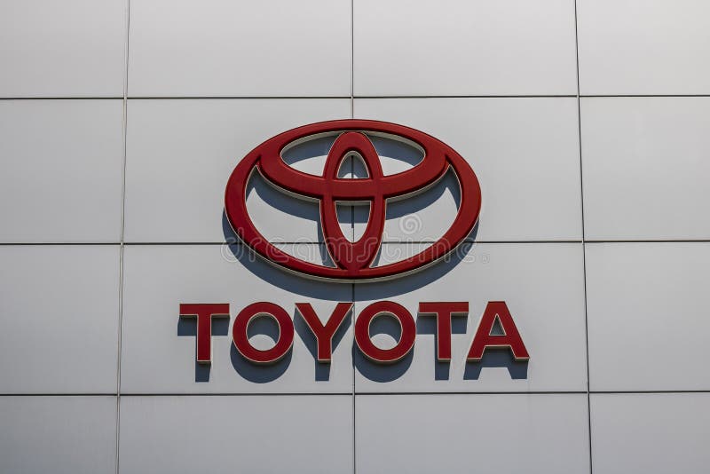 Indianapolis - Circa June 2017: Toyota Car and SUV Logo and Signage. Toyota is a Japanese Automaker Headquartered in Japan IV. Toyota Car and SUV Logo and royalty free stock photo