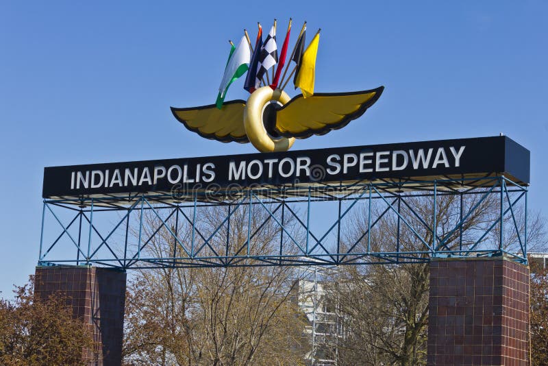 Indianapolis - Circa March 2016: Indianapolis Motor Speedway IV stock photography