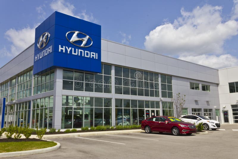 Indianapolis - Circa May 2016: Hyundai Motor Company Dealership III royalty free stock photo