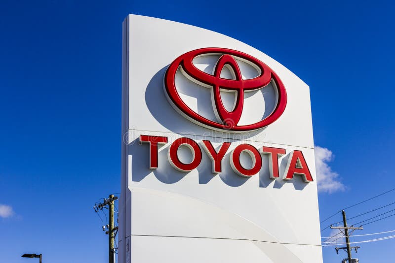 Indianapolis - Circa September 2016: Toyota Car and SUV Logo and Signage III. Toyota Car and SUV Logo and Signage. Toyota is a Japanese Automaker Headquartered royalty free stock photos