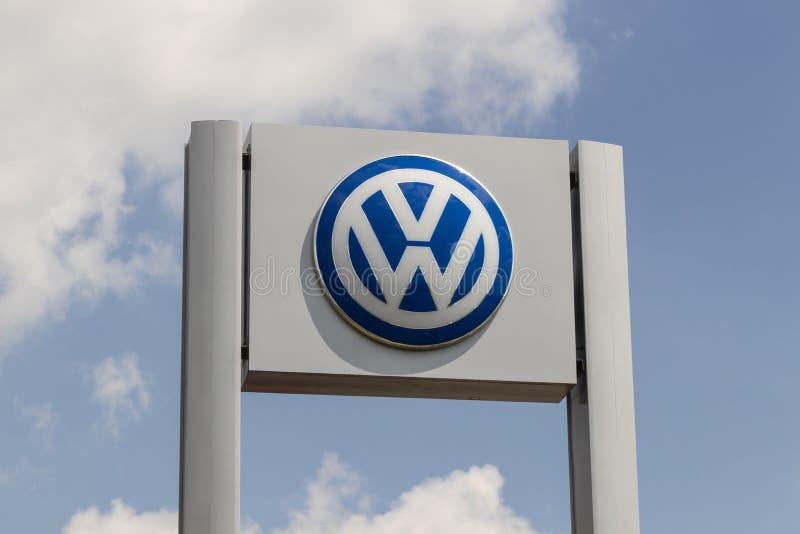 Volkswagen Cars and SUV Dealership. VW is among the world`s largest car manufacturers. Noblesville - Circa July 2020: Volkswagen Cars and SUV Dealership. VW is stock photography