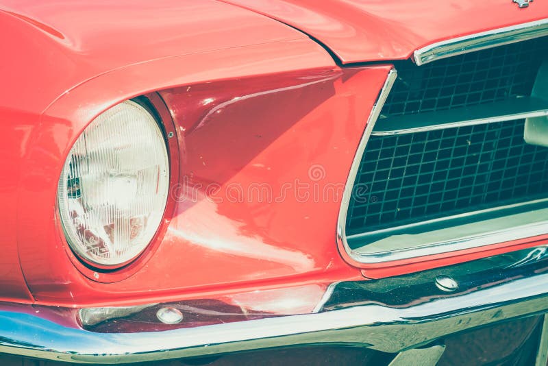 Old Ford Mustang. Old vintage Ford Mustang in the US royalty free stock photo