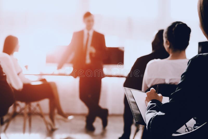 Team of Managers on Business Meeting in Office. royalty free stock photos
