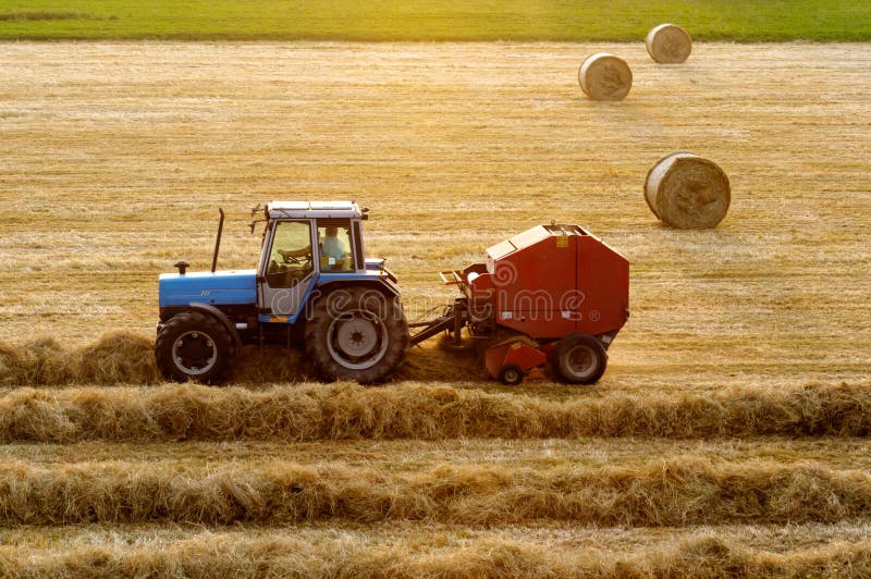 Tractor working royalty free stock photos