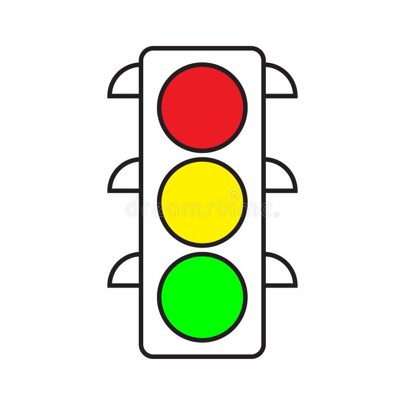 Traffic light stock illustration