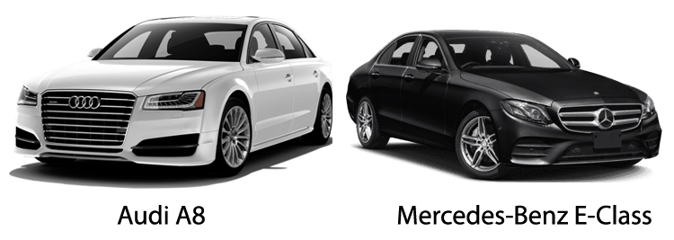 Audi A8 и Mercedes-Benz E-Class