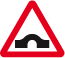 Hump bridge road sign