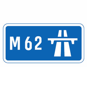 UK motorway sign
