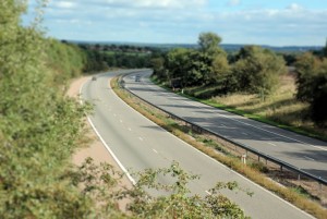 Two lane motorway
