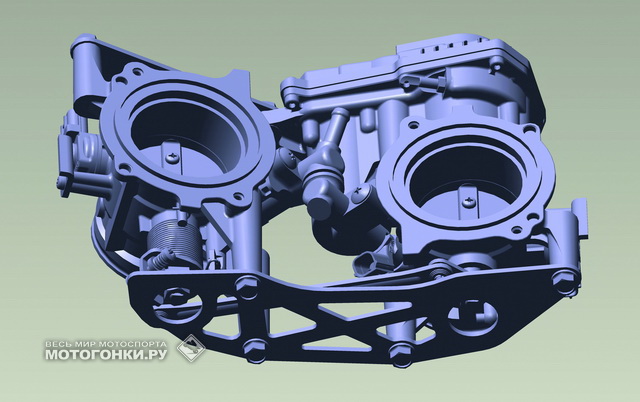 Так выглядит 3D-макет Ride-by-wire от KTM